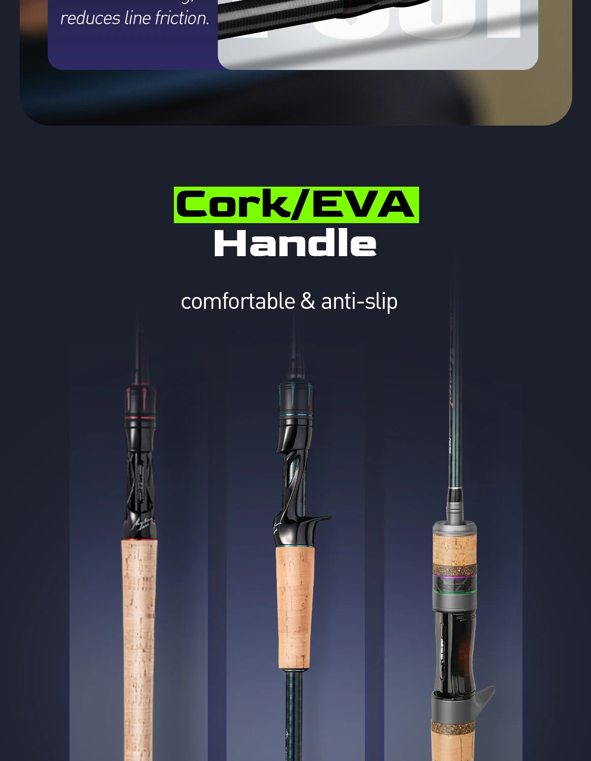 HANDING Magic L Spinning Casting Fishing Rod 1.98-2.44M Fuji O+A Guide Rings 30+24T Carbon Fiber Lure Weight 1.5-40G MF/F Action