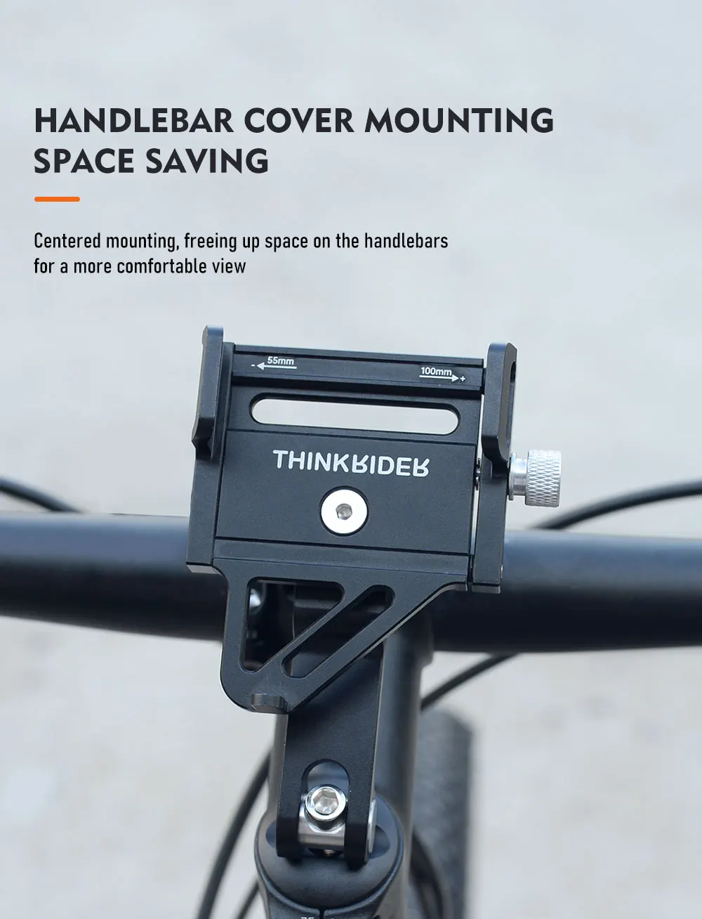 Thinkrider Phone Holder Motorcycle Electric Bicycle Smartphone Cnc Aluminum Alloy Bracket Five Claws Mechanical Bike Holder