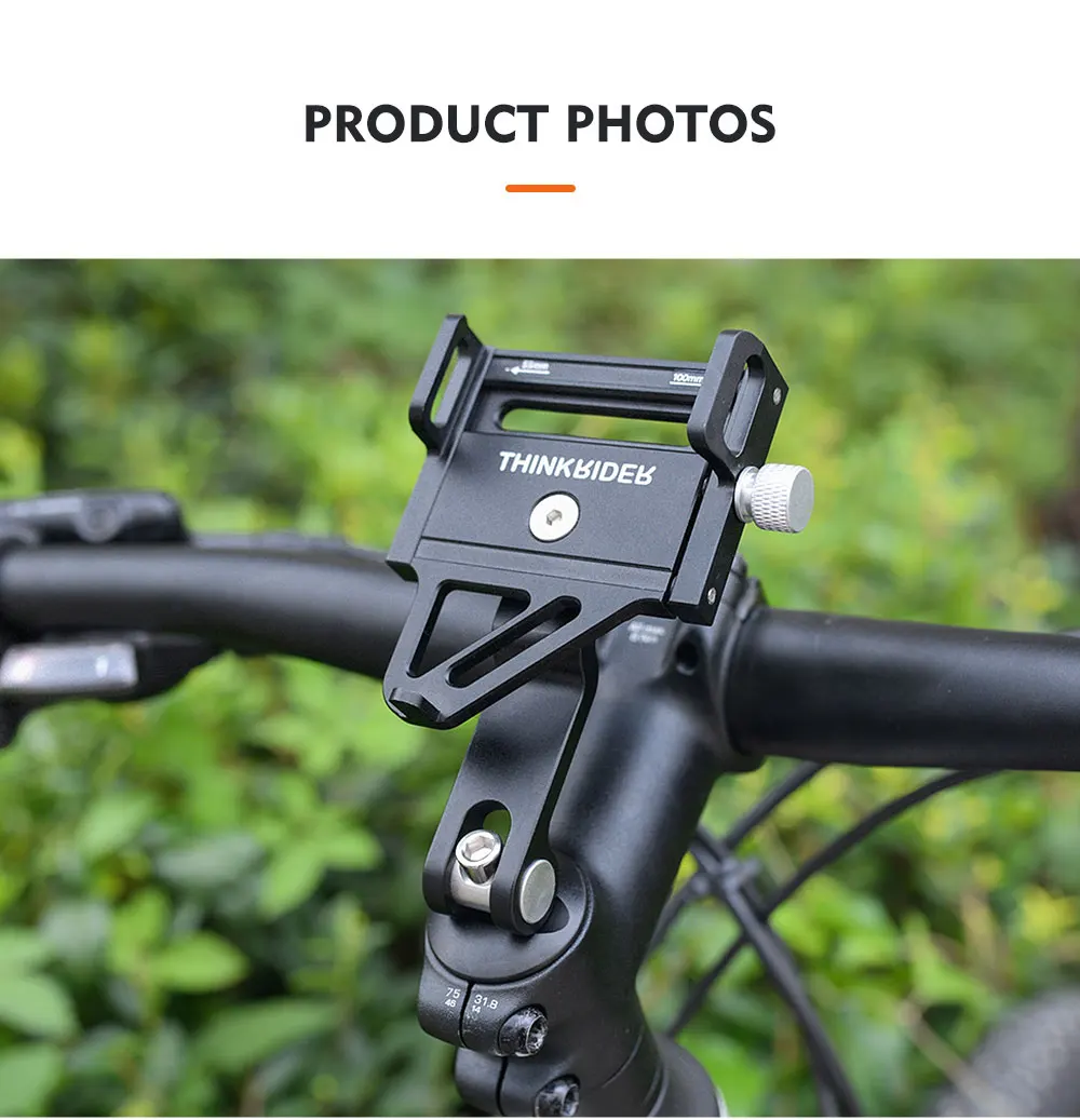 Thinkrider Phone Holder Motorcycle Electric Bicycle Smartphone Cnc Aluminum Alloy Bracket Five Claws Mechanical Bike Holder