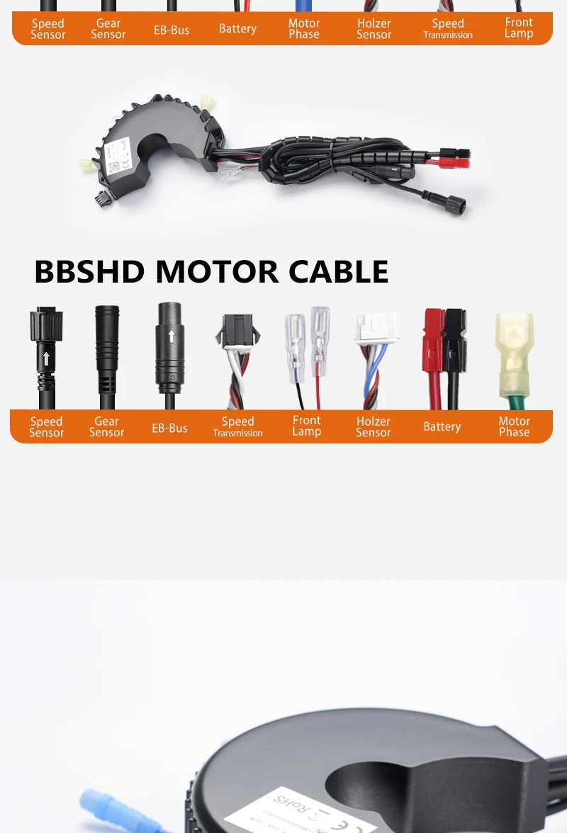 Bafang Mid Drive Motor Replacement Controller for BBS01B BBS02B BBSHD 36V 250W 350W 500W / 48V 500W 750W 1000W / 52V 1000W