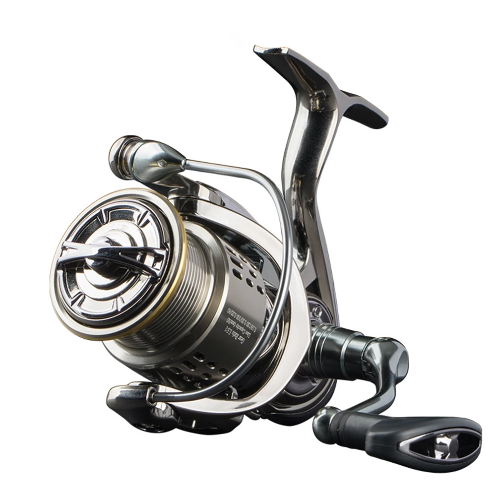 Fishdrops 12+1BB Ultra Lightweight Powerful Fishing Reel, 5.5:1 High Speed Ultra Smooth for Saltwater Fishing Reels