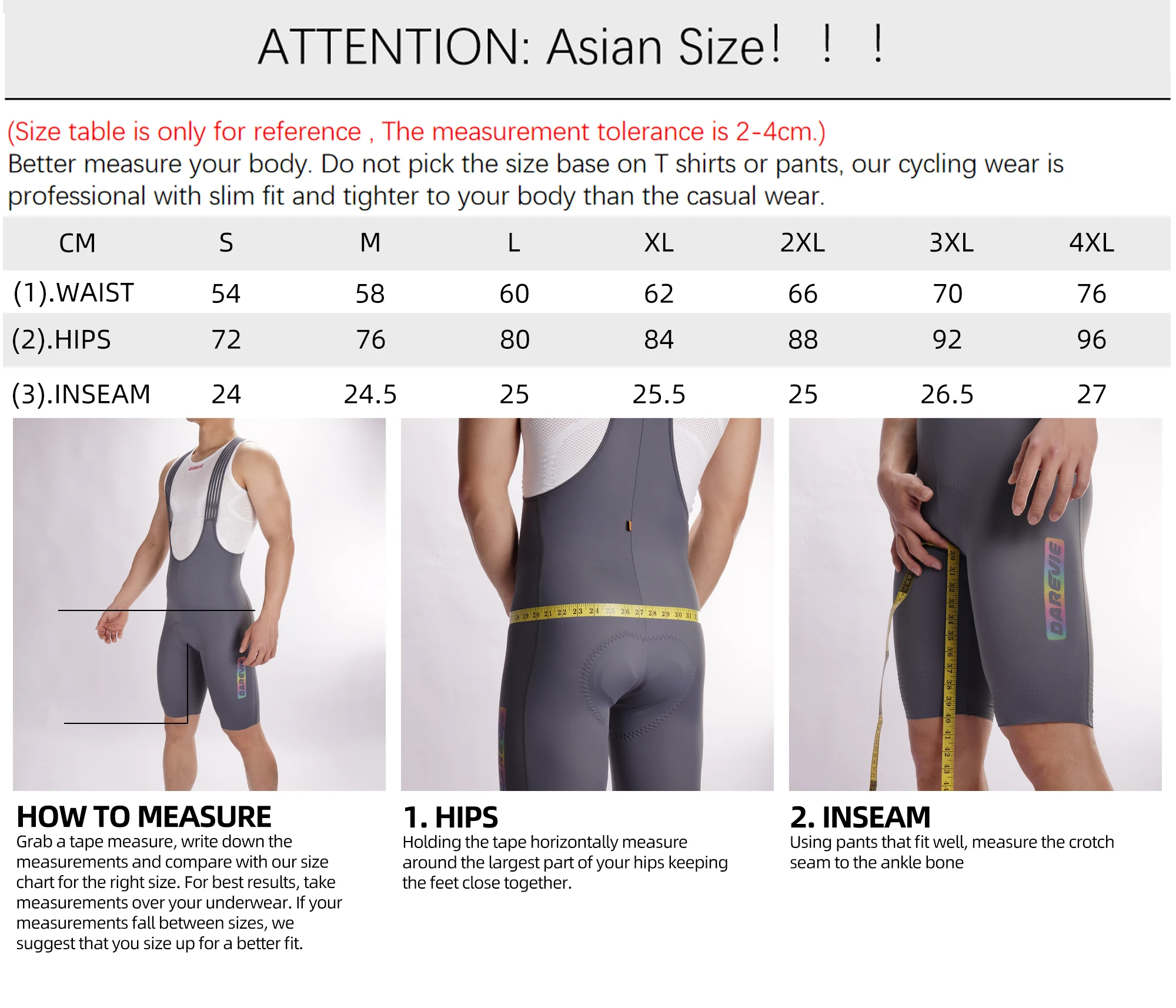 DAREVIE Cycling Bib Shorts Small Size 3D Gel Pad 6H Ride Men Cycling Shorts MTB Men Cycling Shorts Breathable 7CM Leg Gripper