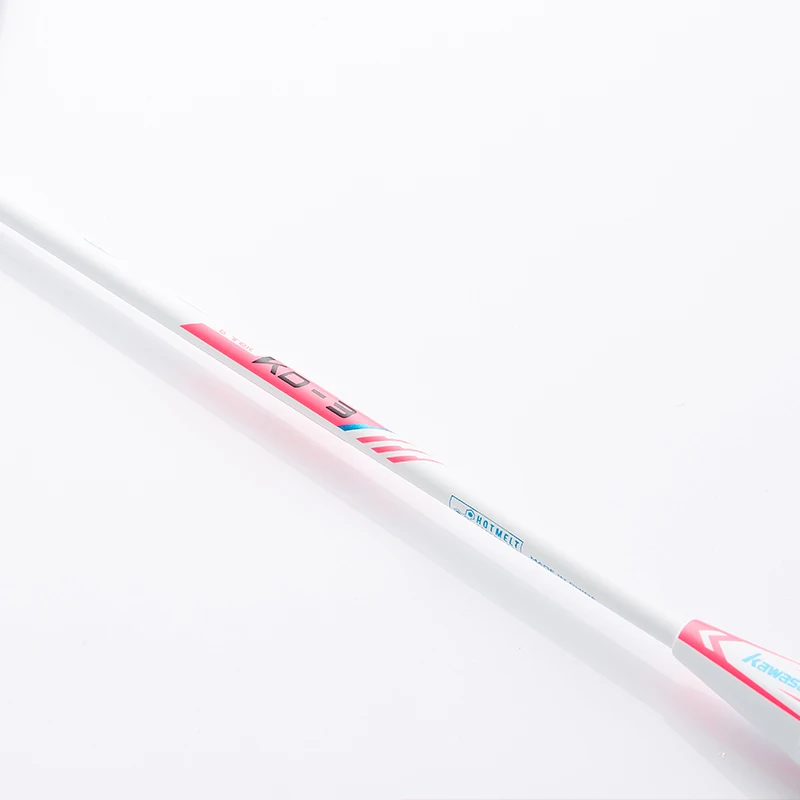 Kawasaki KD-3 Carbon Fiber Badminton Racket 2PCS-Pair Red Blue Badminton Set 18-22 pounds