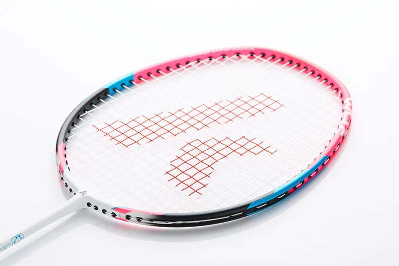 Kawasaki KD-3 Carbon Fiber Badminton Racket 2PCS-Pair Red Blue Badminton Set 18-22 pounds
