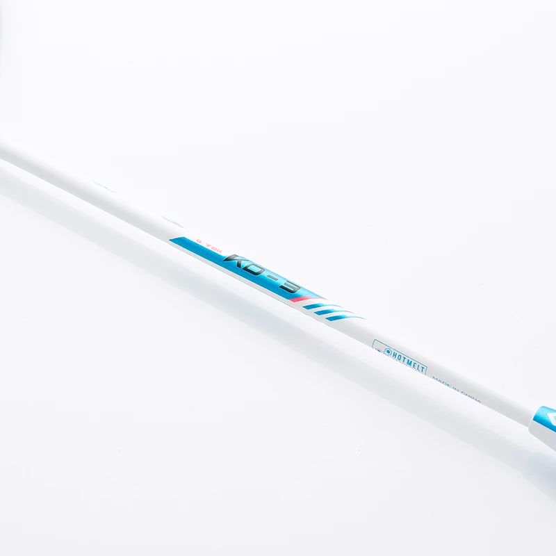 Kawasaki KD-3 Carbon Fiber Badminton Racket 2PCS-Pair Red Blue Badminton Set 18-22 pounds