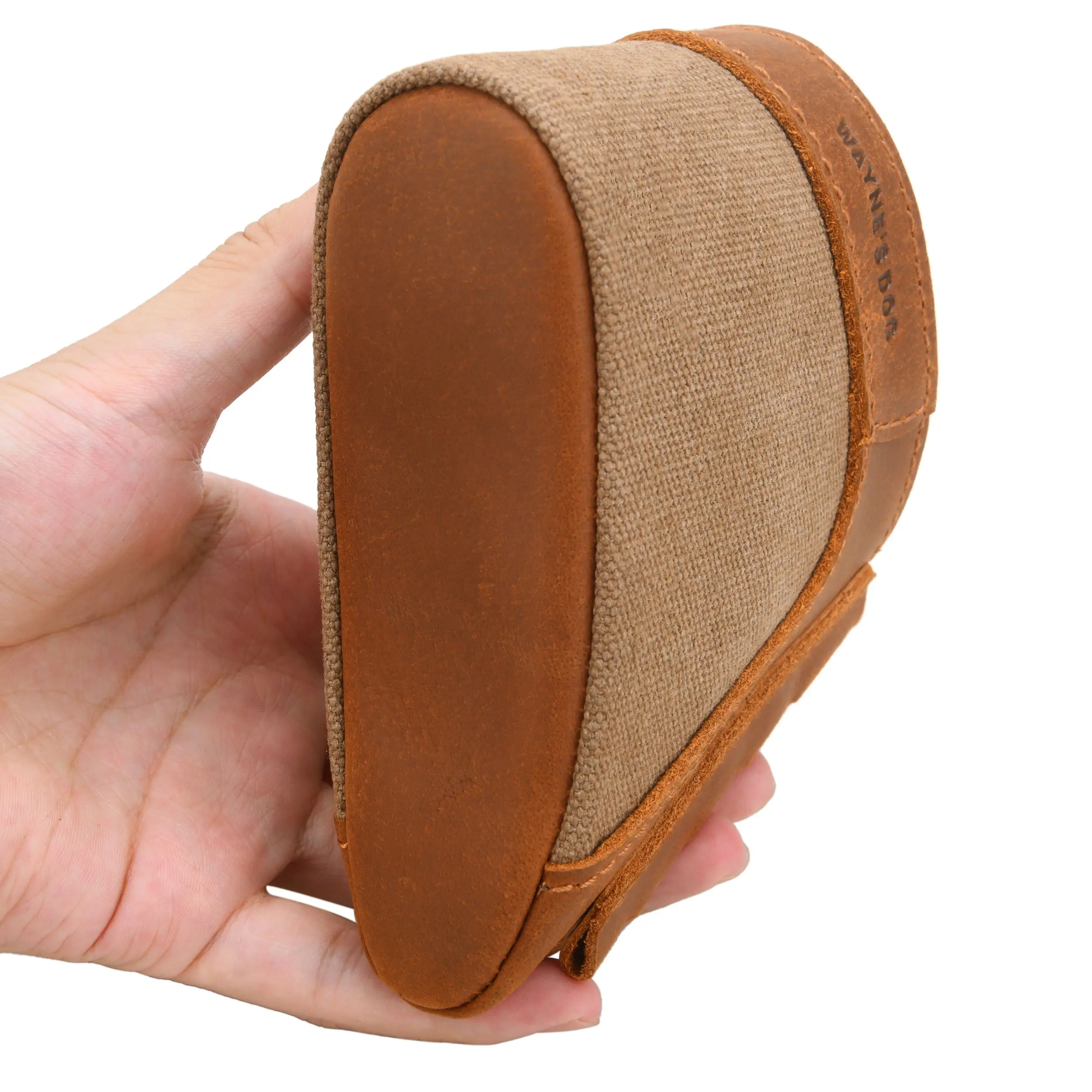 Genuine Leather Gun Buttstock Extension Slip on Recoil Pad, Canvas Shotgun Butt Recoil Pad, Small / Large Size