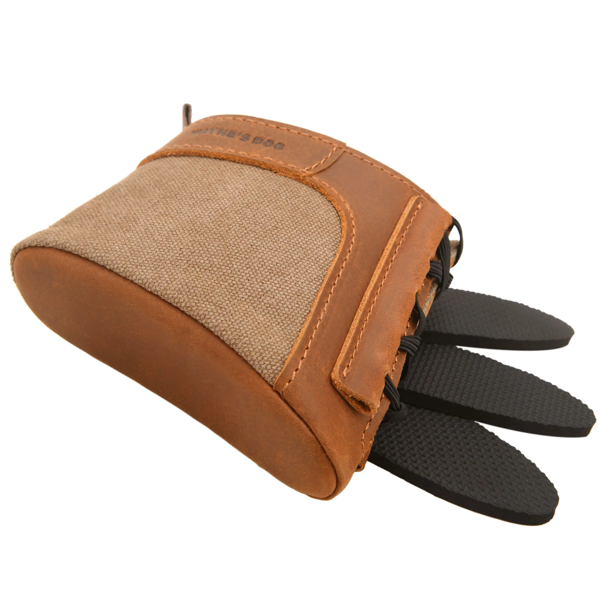 Genuine Leather Gun Buttstock Extension Slip on Recoil Pad, Canvas Shotgun Butt Recoil Pad, Small / Large Size
