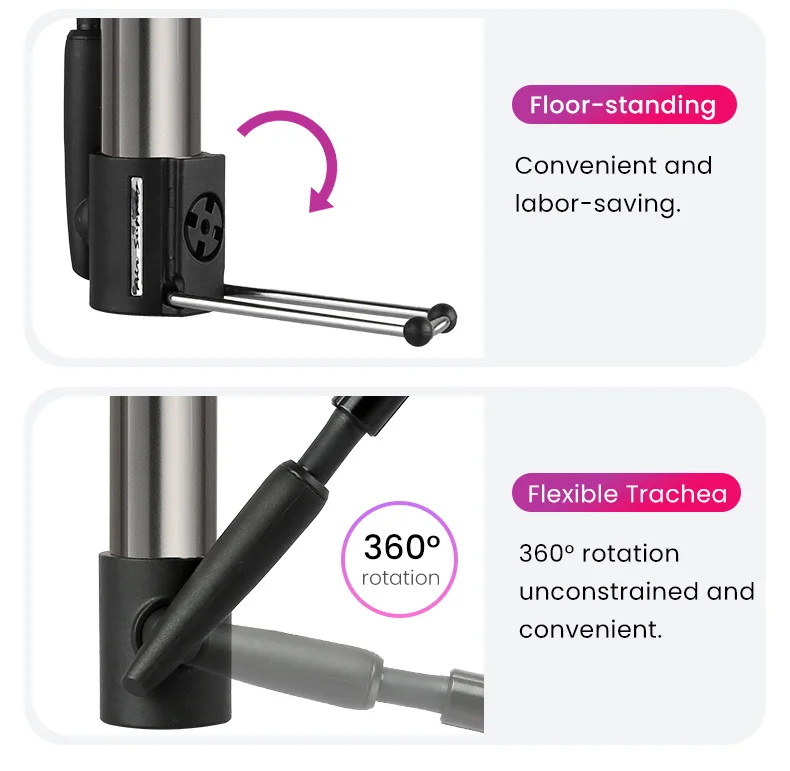 Giyo 140psi Bicycle Pump Portable Presta/Schrader Valve MTB Cycling Pump Road Bike Mini Floor Standing Pump Tire Inflator
