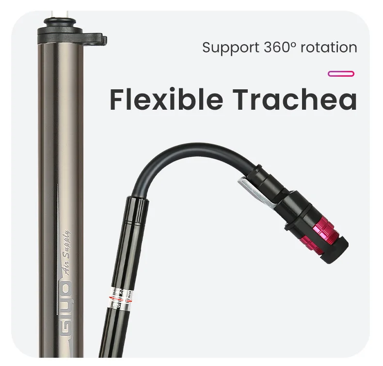Giyo 140psi Bicycle Pump Portable Presta/Schrader Valve MTB Cycling Pump Road Bike Mini Floor Standing Pump Tire Inflator