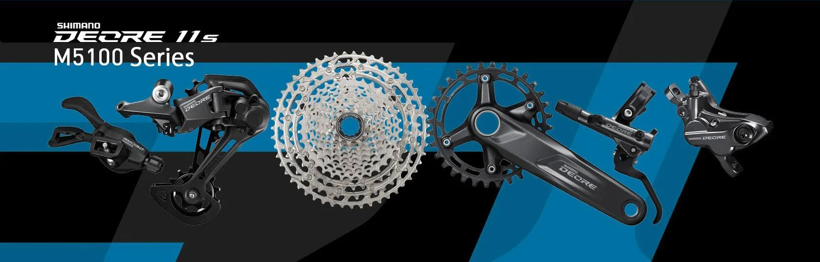 SHIMANO DEORE M5100 11 Speed Shifter SL-M5100 SL-M5100-R Rear Derailleur RD-M5100 1x11-speed Original Parts for MTB