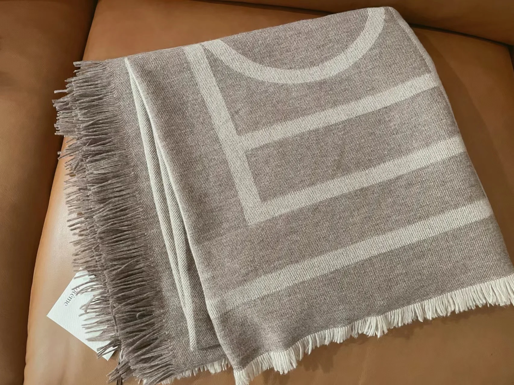 88% wool Winter Soft Cashmere Scarf Women Geometric Scarves Letters Shawls Wraps Thicken Warm