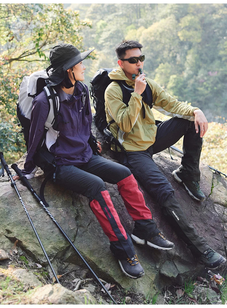 Naturehike 1 Pair Trekking Waterproof Leg Covers Hiking Snow Legging Gaiters Outdoor Climbing Camping Skiing Foot Cover