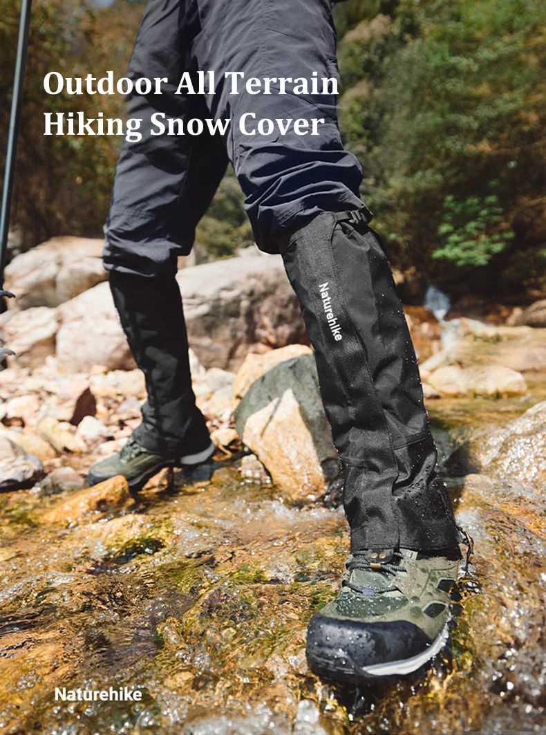 Naturehike 1 Pair Trekking Waterproof Leg Covers Hiking Snow Legging Gaiters Outdoor Climbing Camping Skiing Foot Cover