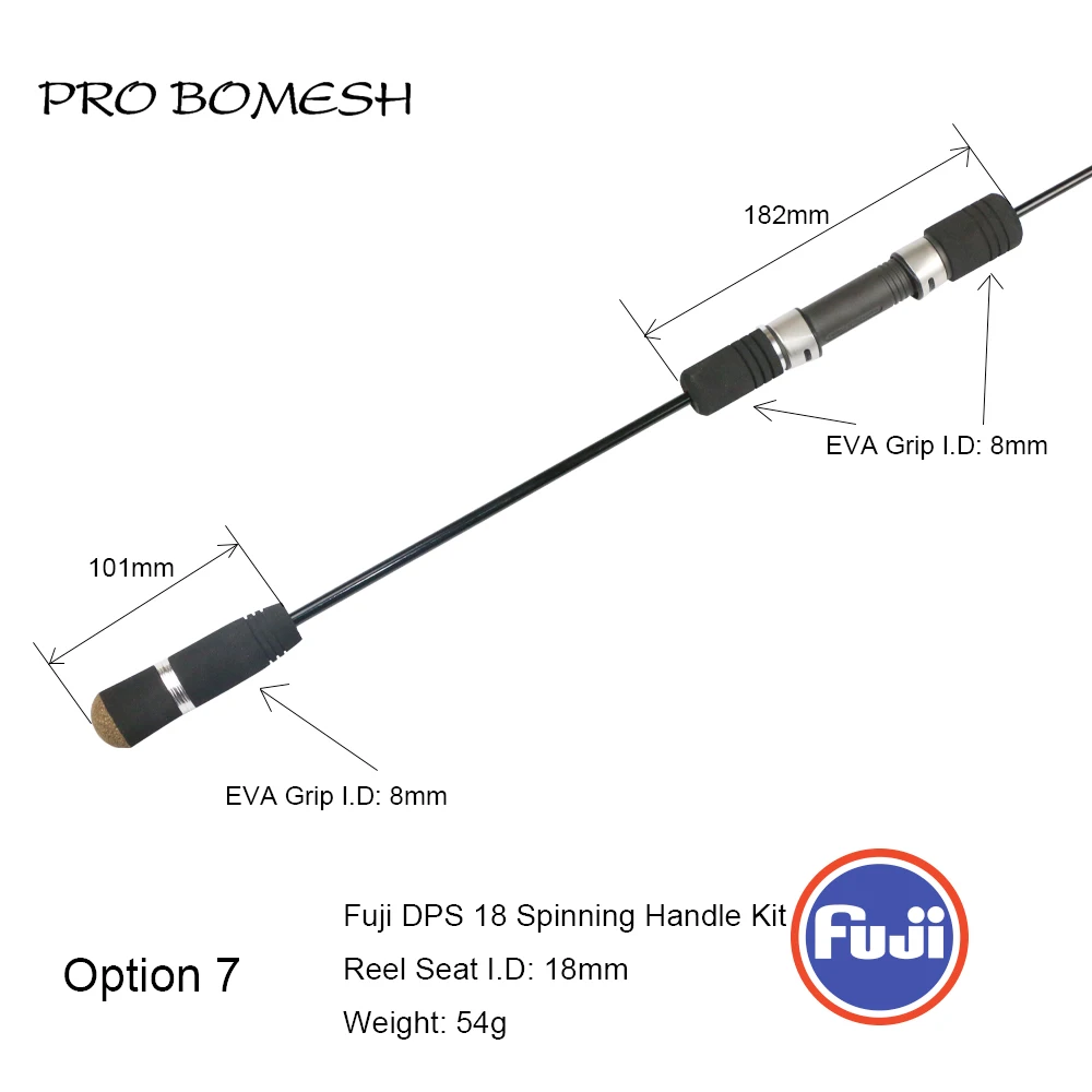 Pro Bomesh Fuji DPS18 TCS18 Reel Seat EVA Handle Kit Slow Jigging DIY Fishing Rod Component Pole Accessory Repair