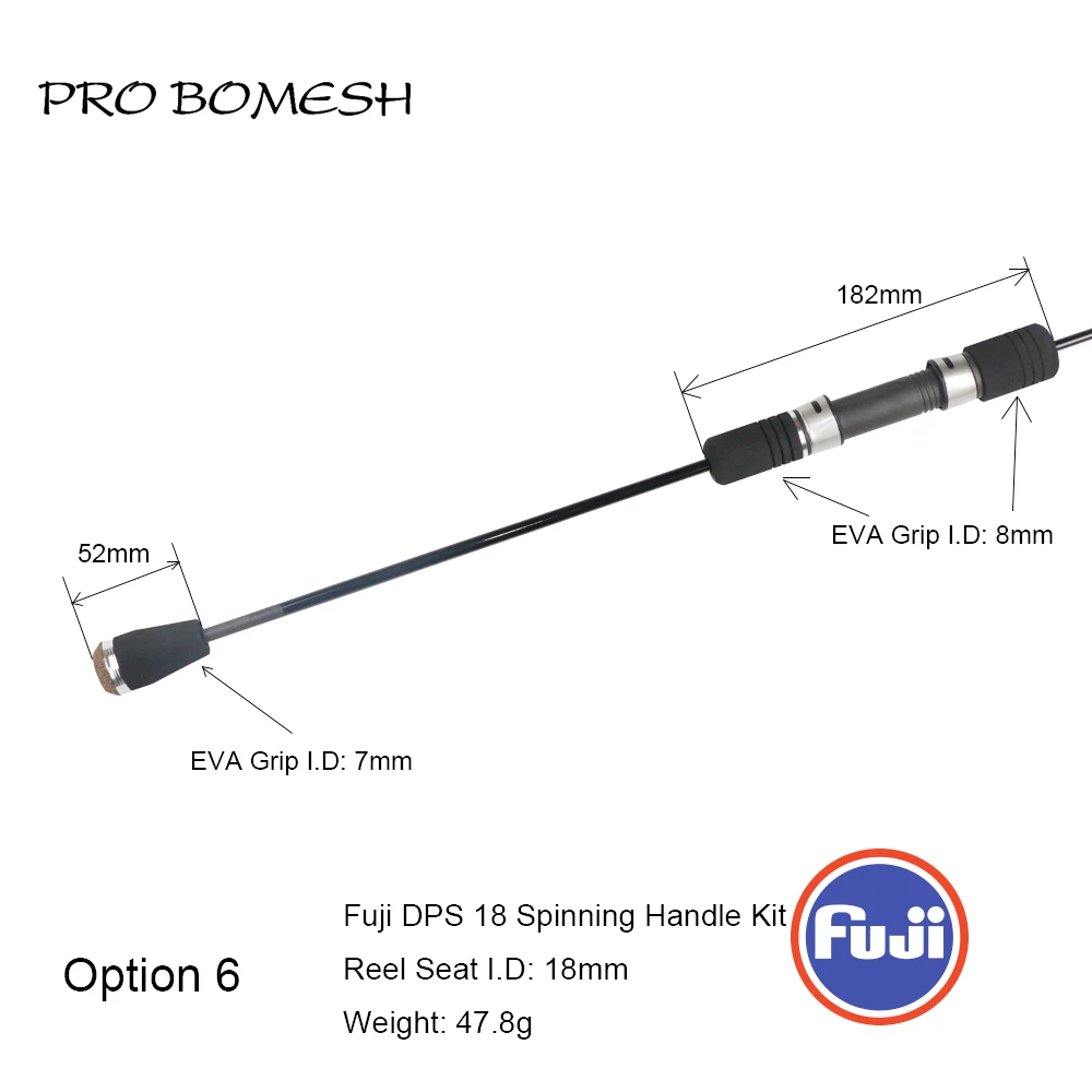 Pro Bomesh Fuji DPS18 TCS18 Reel Seat EVA Handle Kit Slow Jigging DIY Fishing Rod Component Pole Accessory Repair
