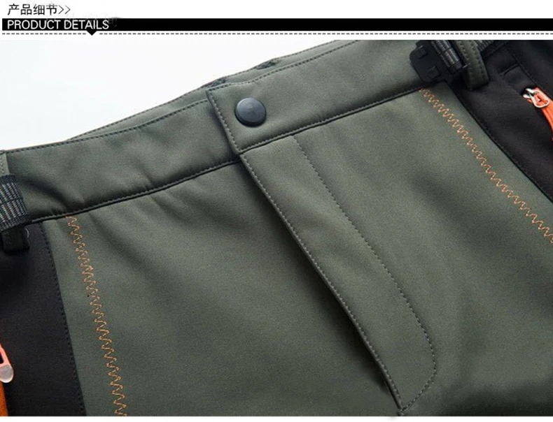 LNGXO Thick Warm Fleece Winter Pants Women Waterproof Hiking Trekking Camping Skiing Soft Shell Pants Outdoor Windproof Trousers
