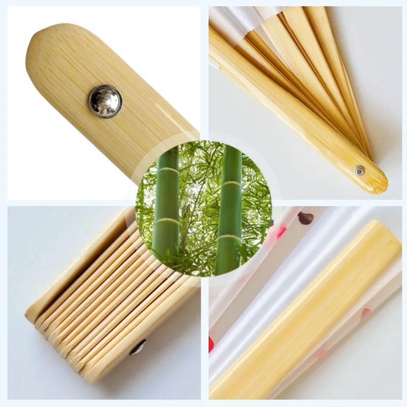 Tai Chi Fan Bamboo Kung Fu Martial Arts 34 Centimeter Fans Wushu Art Martiaux Cosplay Dance Performance Fan Red Kun Master