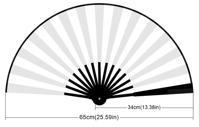 Tai Chi Fan Bamboo Kung Fu Martial Arts 34 Centimeter Fans Wushu Art Martiaux Cosplay Dance Performance Fan Red Kun Master