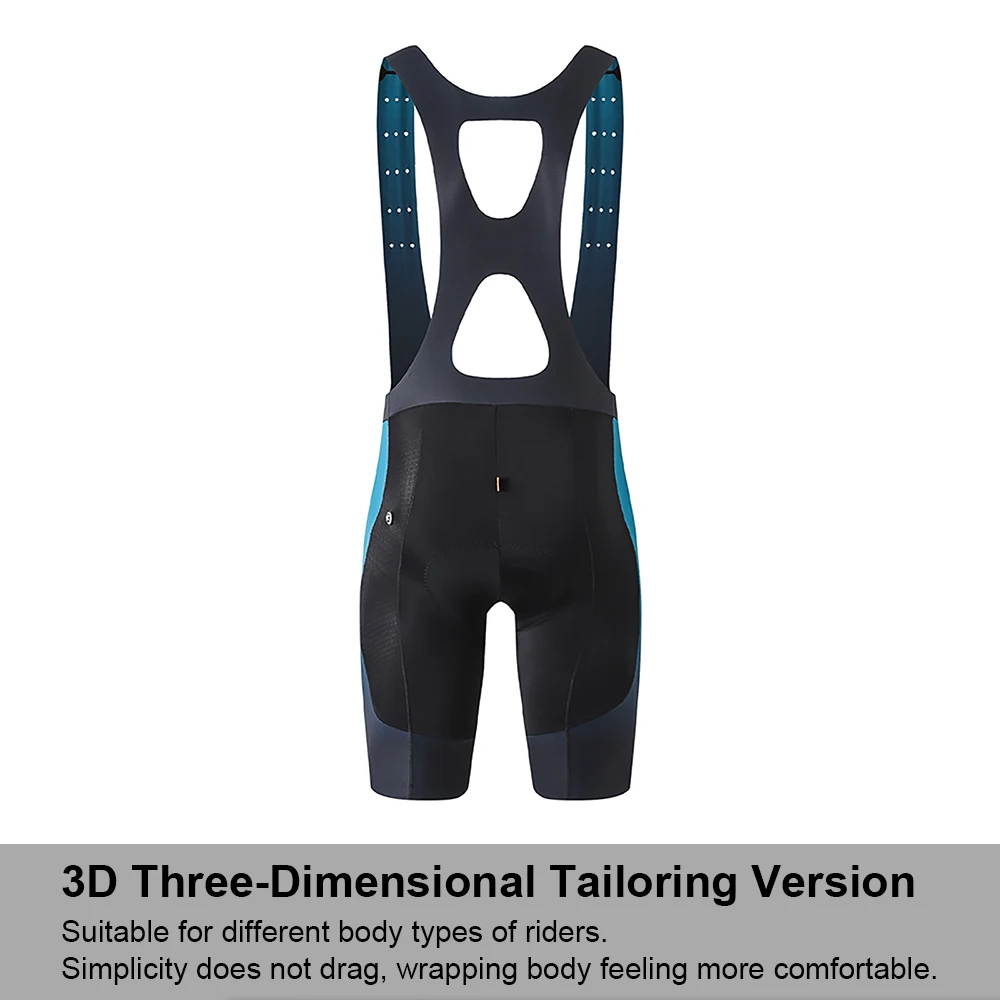 Ykywbike Men's Cycling Bib Shorts Seamless Bicycle Shorts 7 Hours Road Bike Ride Padded Riding Pro Gradient Cycle Shorts Bib