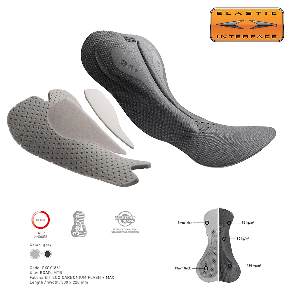 Ykywbike Men's Cycling Bib Shorts Seamless Bicycle Shorts 7 Hours Road Bike Ride Padded Riding Pro Gradient Cycle Shorts Bib
