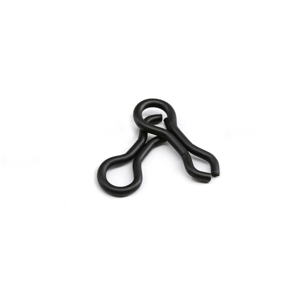 1000pcs Matt Black Carp Splay Rings Swivel Buckle Lure Leader Sinker Eyes Lure Connector Fishing Goods Tackle Accessories Pesca