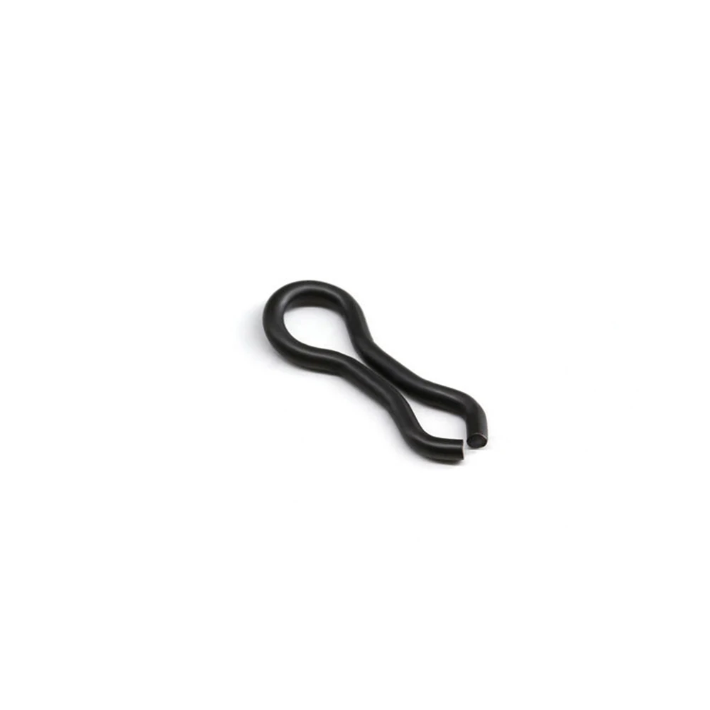 1000pcs Matt Black Carp Splay Rings Swivel Buckle Lure Leader Sinker Eyes Lure Connector Fishing Goods Tackle Accessories Pesca