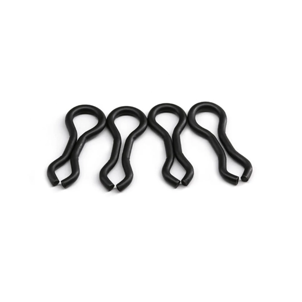 1000pcs Matt Black Carp Splay Rings Swivel Buckle Lure Leader Sinker Eyes Lure Connector Fishing Goods Tackle Accessories Pesca