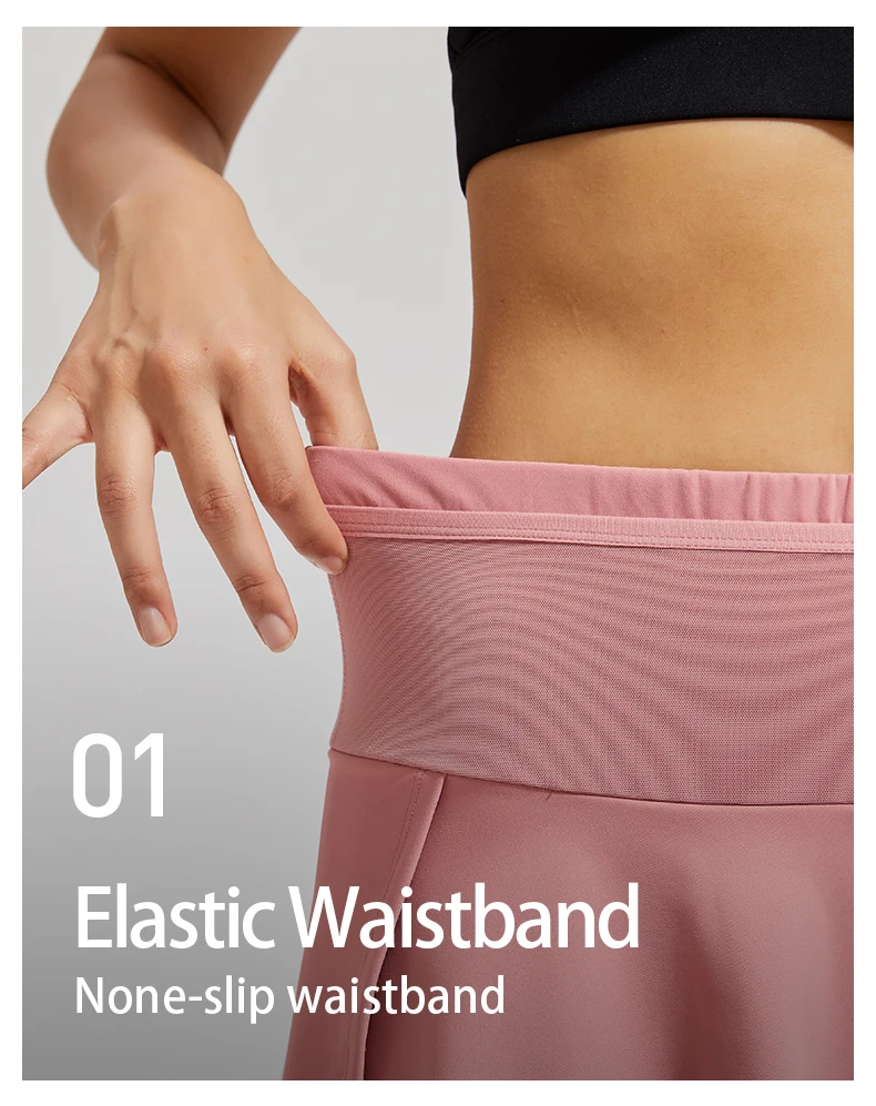 2023 Women High Waist Tennis Pants Running Skirt Legging Gym Fitness Yoga Skort Sports Golf One-piece Leggings With Pockets