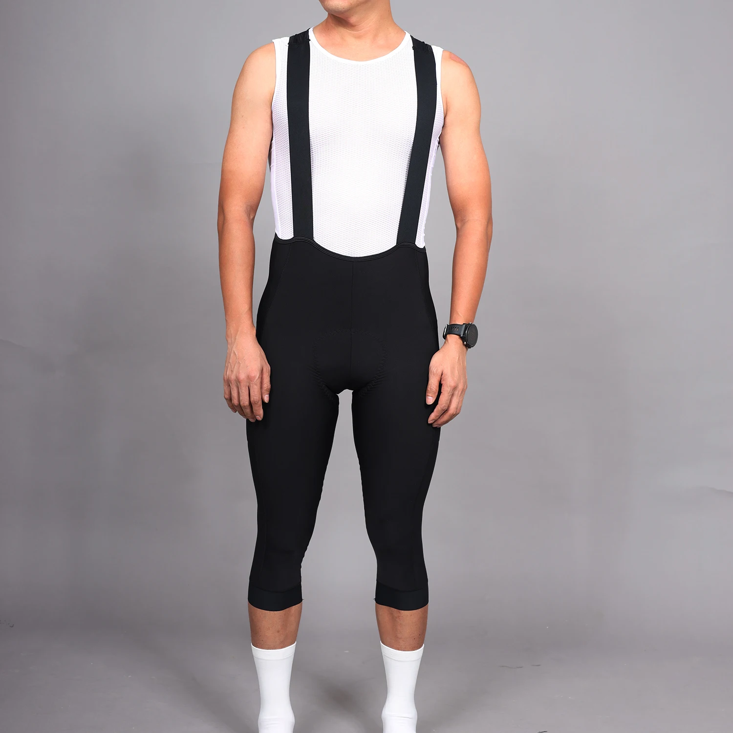 SPEXCEL2021 NEW TOP QUALITY Cargo 3/4 Bib Pants Thermal Fleece Bib Shorts With Side Pocket New High Density Pad More comfortable