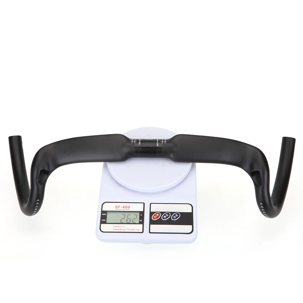 New Carbon Gravel Handlebar Big Flare Bar Cyclocross Road Bike Handlebars 370/390/410/430/mm Carbon Fiber Bicycle Handlebar
