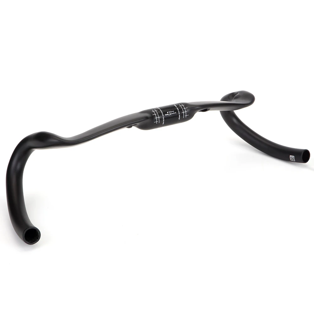 New Carbon Gravel Handlebar Big Flare Bar Cyclocross Road Bike Handlebars 370/390/410/430/mm Carbon Fiber Bicycle Handlebar