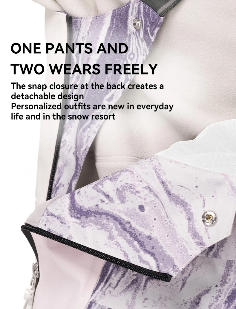 VECTOR Men and Women 3L Ski Pants Windproof and Waterproof Solona Fabric Outdoor Skiing Other Autumn Winter Outdoor Activitie