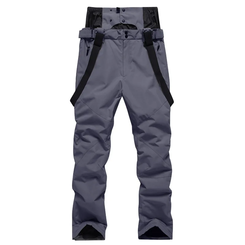 New Men Women Suspenders Ski Pants Windproof Waterproof Warm Couple Snow Trousers Winter Ski Snowboard Pants Waist Protection