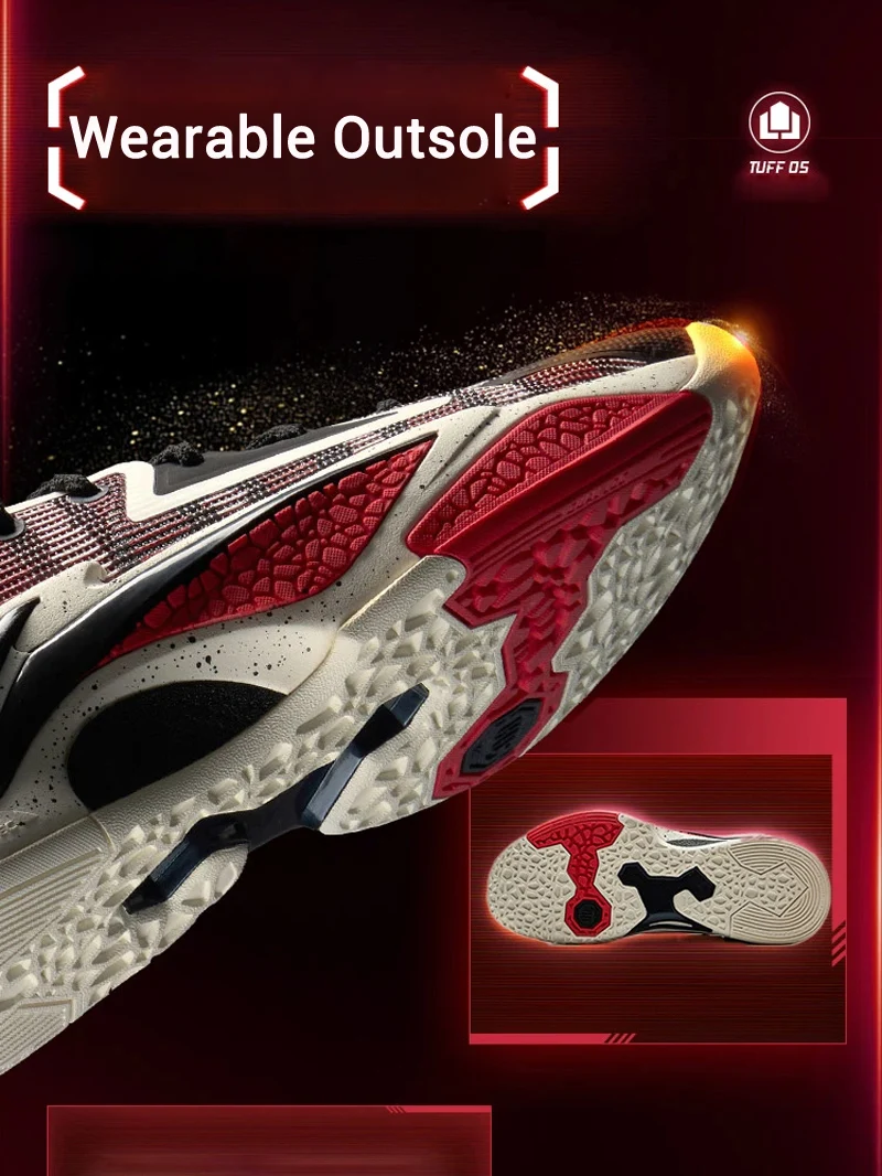 Li-Ning Men's BAD5 DOMINATOR I Outdoor Basketball Shoes BOOM Cushion Stable Support LiNing Wearable Sport Shoes ABFV003