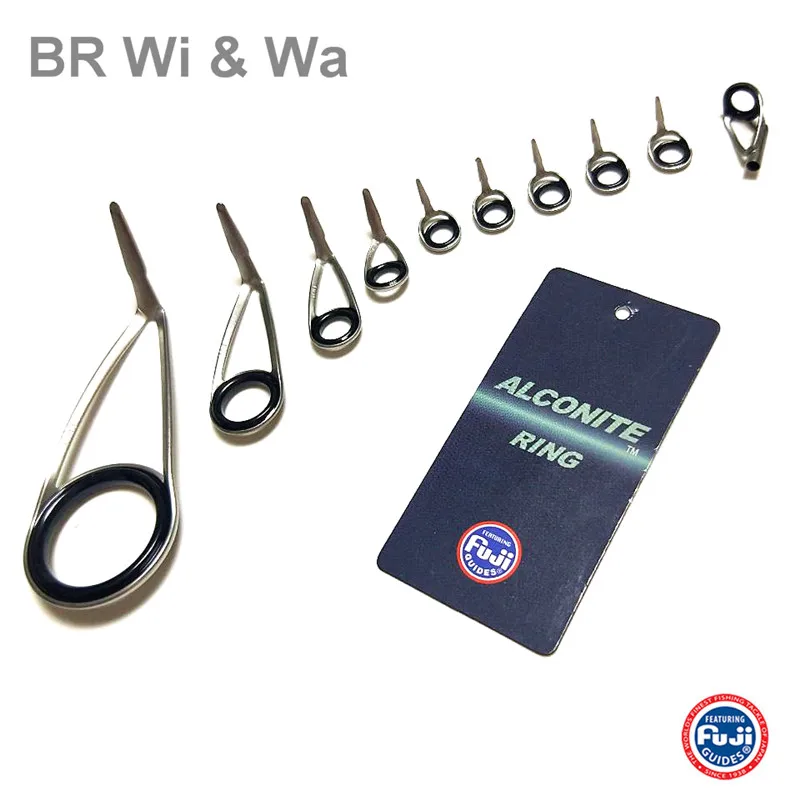 FUJI KL guide Kit Sea Bass Rod Fishing Rod High quality guide Kit Alconite ring guide set one set 10pcs 9.6g