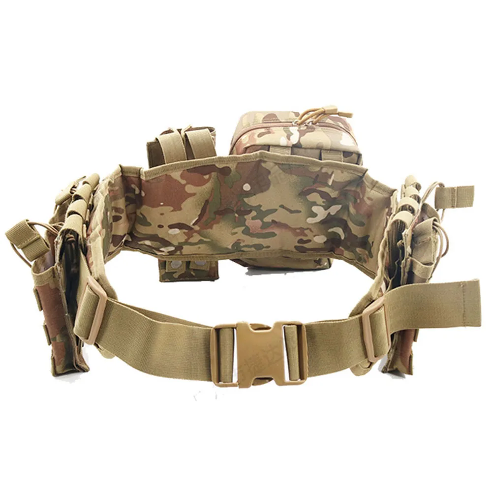 Outdoor Hunting Battle Belt Sets Duty Belts Law Enforcement Multi-functional Tactical Molle Belt with Accessories Pouches
