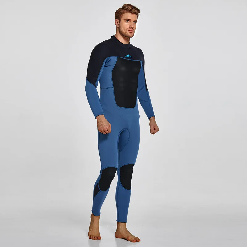 Mens Wetsuit 3mm Neoprene Full Body Long Sleeve Dive Skin for Spearfishing,Snorkeling, Surfing,Canoeing,Scuba Diving With Zip