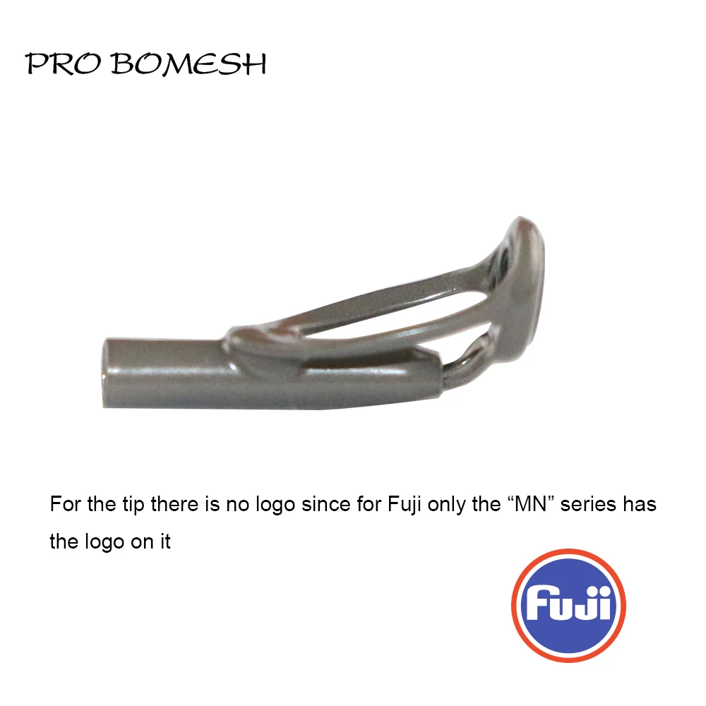 PROBOMESH FUJI Guide and Top 10pcs Set LNOG LOG Guide Micro Casting Guide Set Rod Building Component Repair Fishing Pole DIY