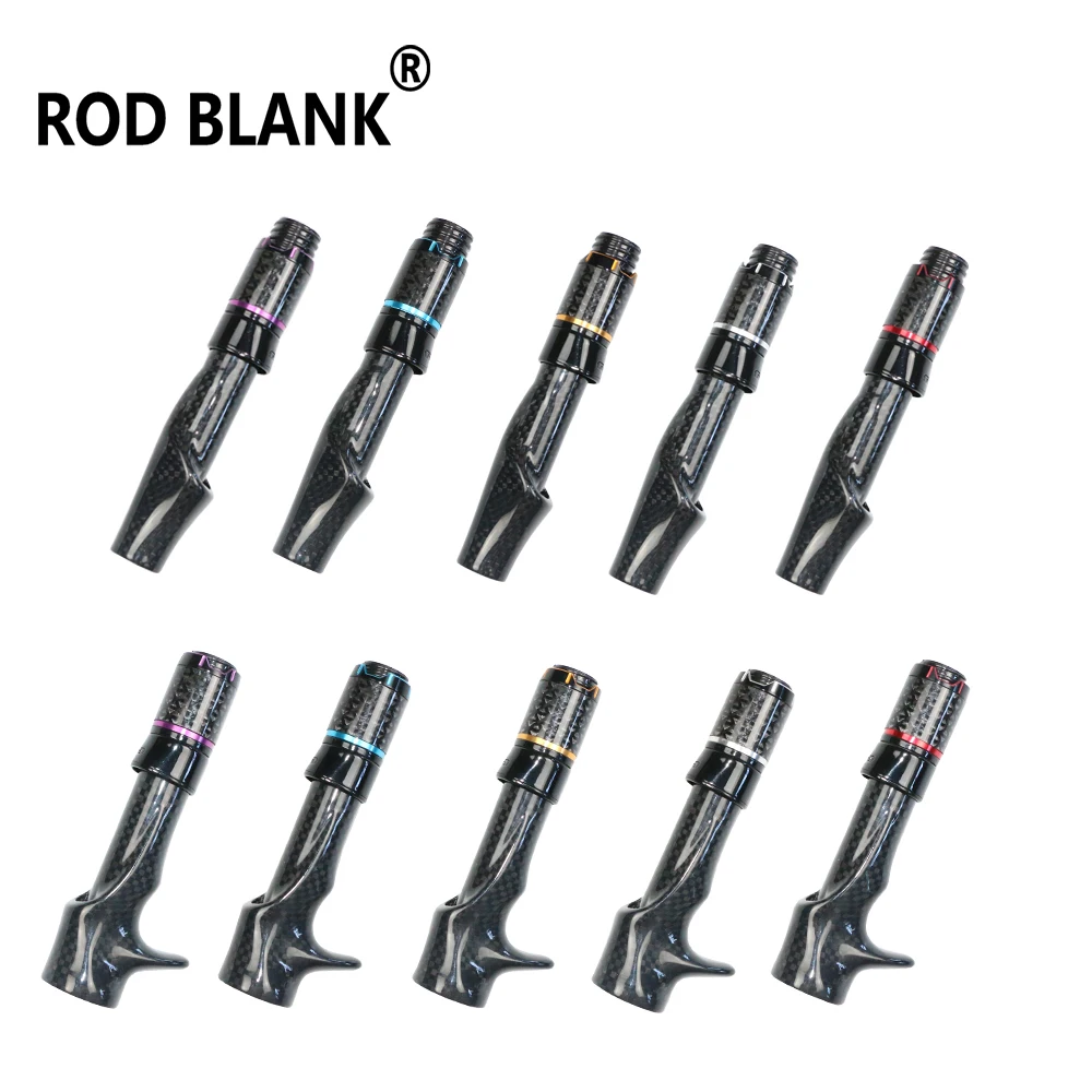 Rod Blank 1 Set Spinning Casting Carbon Fiber Reel Seat Fishing Rod Building Component Rod DIY Repair Accessory