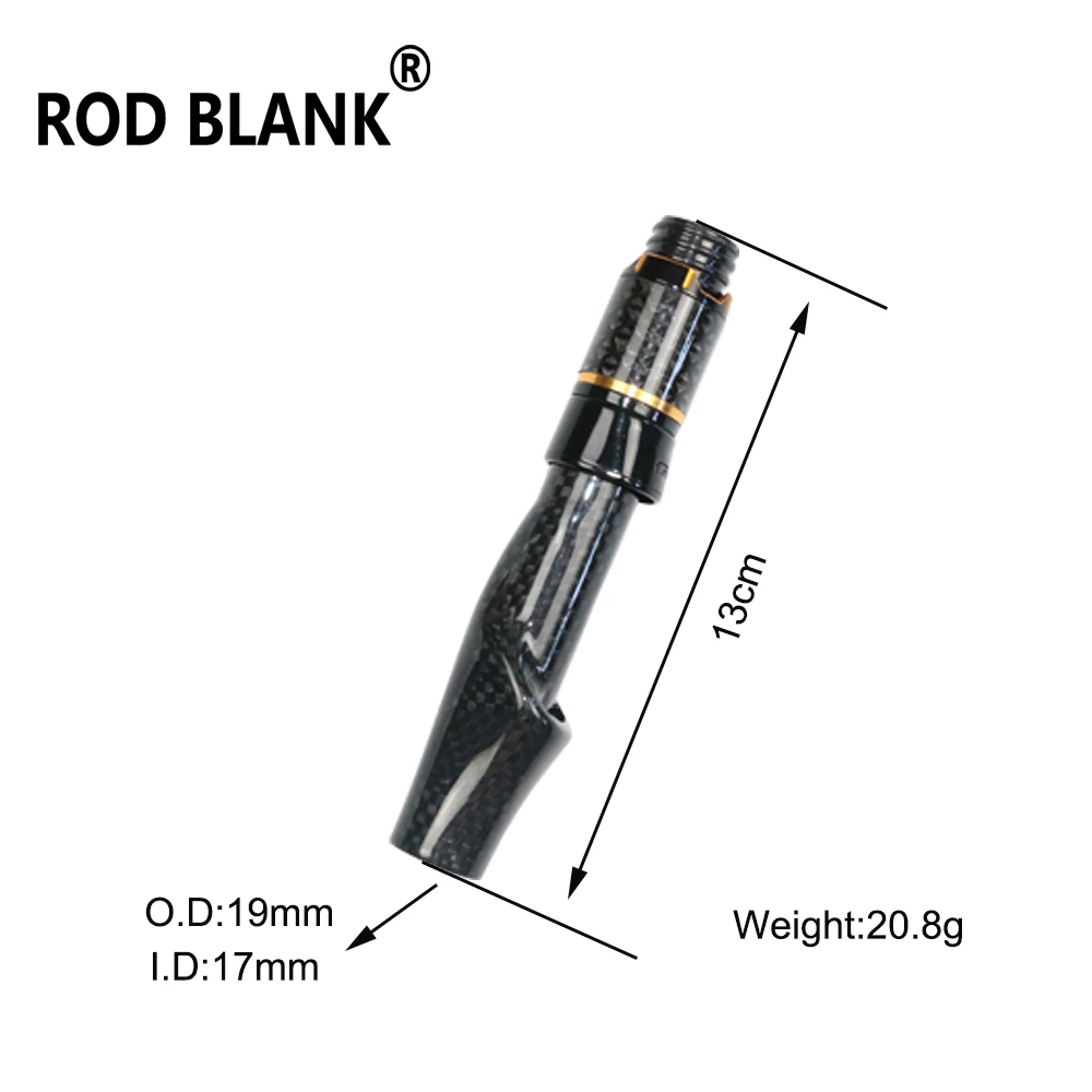 Rod Blank 1 Set Spinning Casting Carbon Fiber Reel Seat Fishing Rod Building Component Rod DIY Repair Accessory