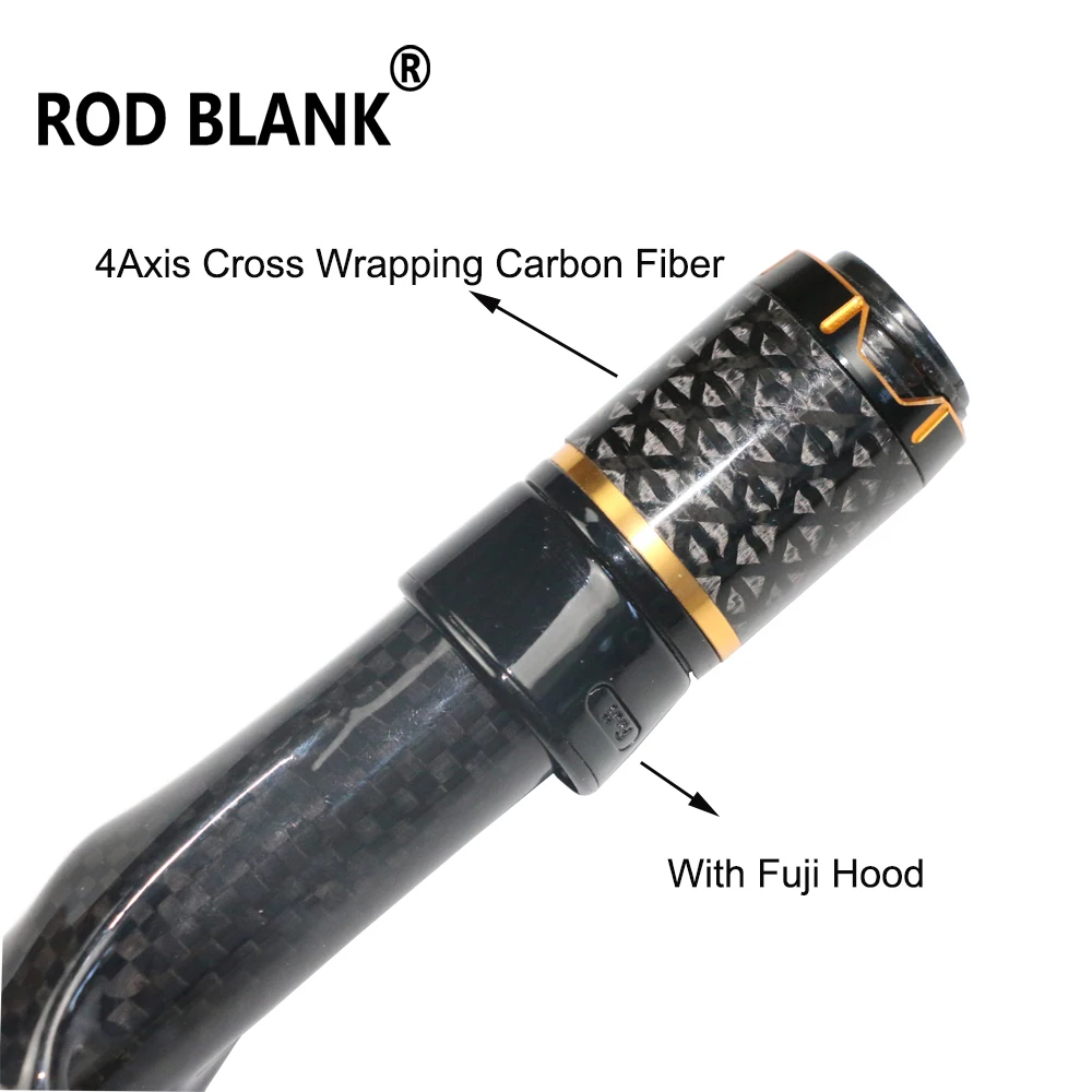 Rod Blank 1 Set Spinning Casting Carbon Fiber Reel Seat Fishing Rod Building Component Rod DIY Repair Accessory