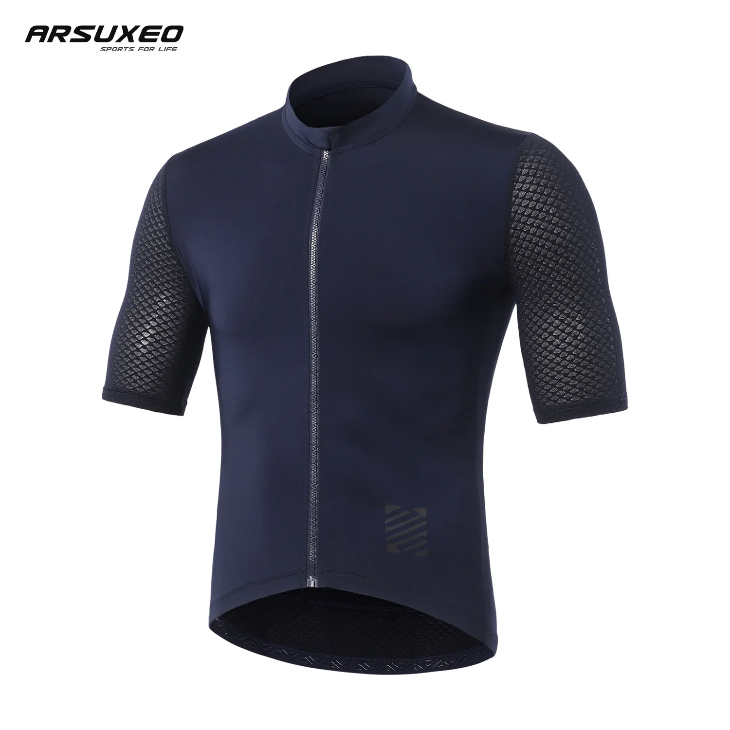 ARSUXEO Men Cycling Jersey Bicycle Summer Pro Team Short Sleevesn Clothing Breathable Quick Dry MTB Road Riding Shirt Ciclismo