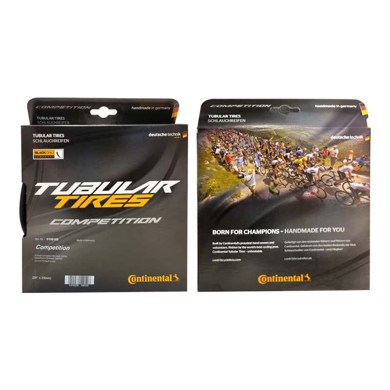 Continental Sprinter Gatorskin/ Competition Tubular Road Bike Tire Black 28"x25mm 180 TPI Stab-proof Cut-proof Tube Tire