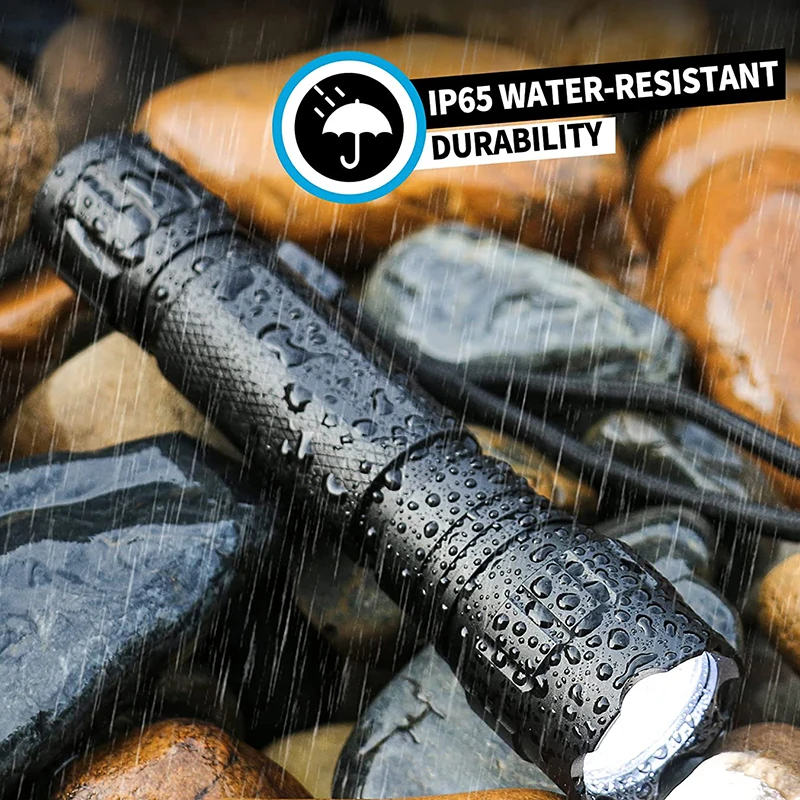 Tactical Flashlight 1200 Lumen LED Light with Picatinny Rail/Mlok Mount for Outdoor and Pressure Switch Included