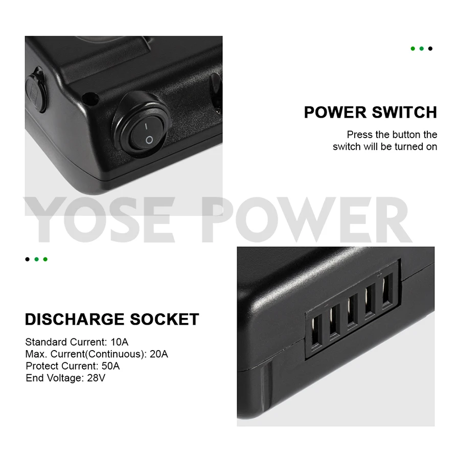 Phylion XH370-10J PortaPower Ebike Battery 36V 10.4Ah 14Ah 18650 Lithium Electric Bike Battery for MIFA Rehberg Zündapp Ebike