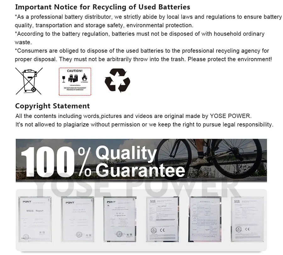 Phylion XH370-10J PortaPower Ebike Battery 36V 10.4Ah 14Ah 18650 Lithium Electric Bike Battery for MIFA Rehberg Zündapp Ebike