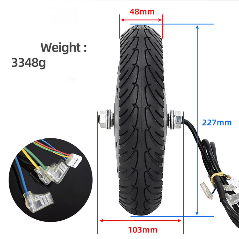 36V 350W Motor For Xiaomi M365 1S Pro Electric Scooter 8.5 Inch Solid Tyre Wave Point Front Wheel Engine Parts