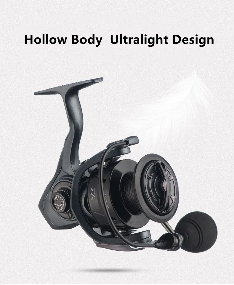 Mavllos Fishing Spinning Reel 1000-5000 Shallow Spool Max Drag 11.5KG Speed Ratio 6.2:1 Ultralight Metal Saltwater Fishing Reel