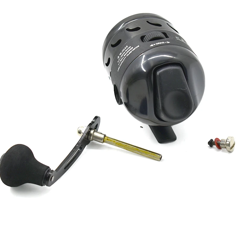 JG25 Slingshot Fishing Reel Speed Ratio 3.3:1 Spinning Hand Wheel Shooting Fish Closed Reel Outdoor Hunting Fishing Wheel