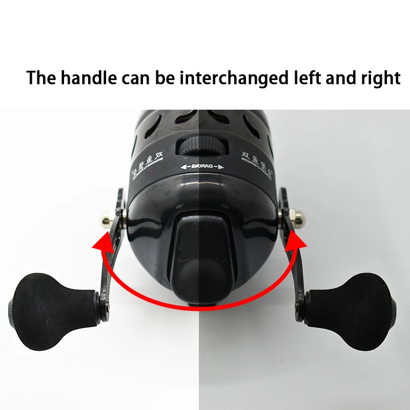 JG25 Slingshot Fishing Reel Speed Ratio 3.3:1 Spinning Hand Wheel Shooting Fish Closed Reel Outdoor Hunting Fishing Wheel